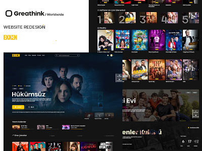 EXXEN Redesign acun acun medya exxen greathink movies redesign redesign concept tv shows ui