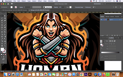 Women warrior esport mascot logo design branding design esport esports game design illustration knight logo mascot logo valkyre warrior