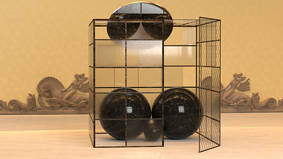 Sphere cage 3d 3d animation 3d art 3ddesign 4d animation arnold render behance c4d cinema cinema 4d design digital art dribbble dribbble best shot graphic design octane render photoshop product product design