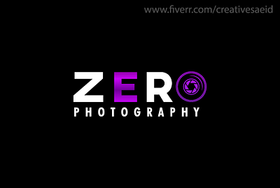 zero photography logo branding cannabis branding design graphic design icon illustrator logo photography logo photography logo branding mockup photography logo design typography zero photography zero photography logo