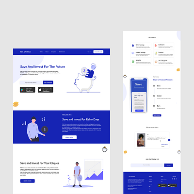 F & K Savings Website Redesign design ui ux