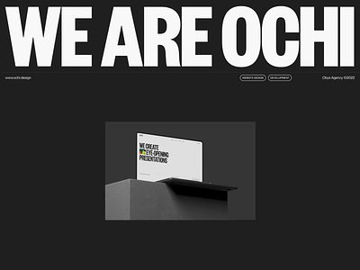 Ochi Behance Presentation animation behance deck design graphic design motion graphics presentation ui website