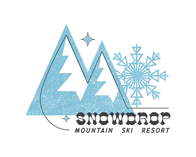 Daily Logo Challenge: Mountain Ski Resort daily logo challenge design flat illustrator logo mountains mountains logo ski logo ski resort vector