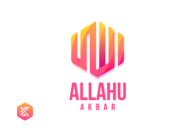 Allahu Akbar Colorful Arabic Design allah allahuakbar allahuakbar arabic calligraphy arabic logo colorful design flatdesign illustration logo minimal vector