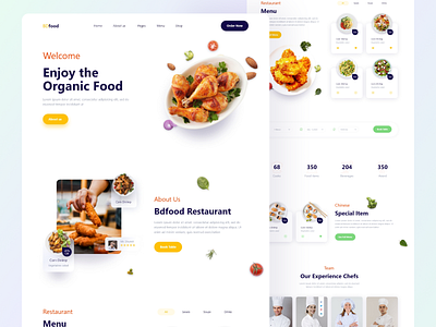 Food Website Landing Page Design boomdevs delivery app ecommerce food food app landing page ui ux web design website