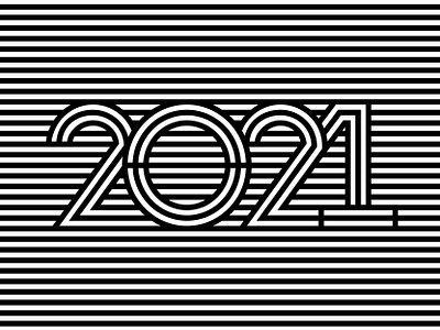 2021 2021 2021 design 2021 trend happy new year happy new year 2021 line art new year number design numbers stripes typography