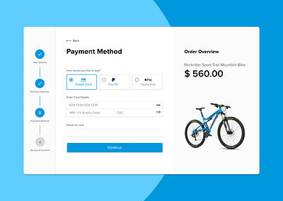 Daily UI 002 checkout page interfacedesign payment form