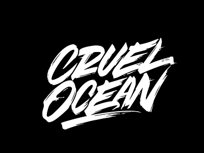 Cruel Ocean calligraphy font lettering logo logotype typography