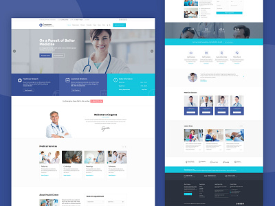 Hospital Website hospital website landingpage wedsite