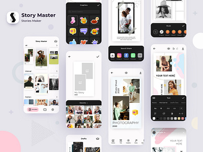 Story Master - Make instagram designer stories design design story icon insta story instagram instagram banner instagram post instagram stories instagram template ios 14 iphone 12 story design ui