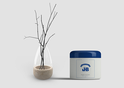 Minimal Cosmetic Label Jar Mockup design illustration psd psd mockup
