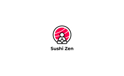 Sushi Zen branding design logo logo design logocore sushi sushi logo vector