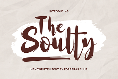 The Soulty | Handwritten Font banner