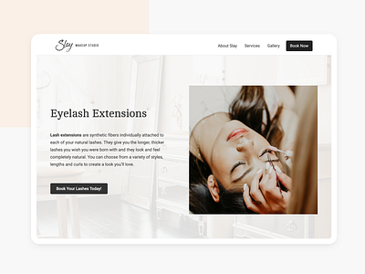 Make Up Artist Website - Salon, Microblading and Eyelash eyelash extensions eyelashes logo makeup microblading salon website website design