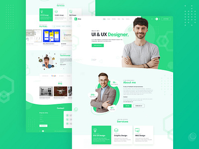 Personal Portfolio - Light Version adobe xd cv cv resume design figma homepage homepage design illustration image logo personal personal portfolio portfolio typography ui vector website