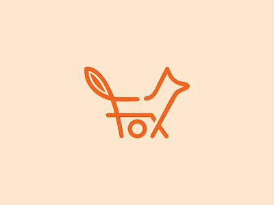 Fox animal logo brandign creative fox fox fox logo line art logo logo logo design logo mark simple logo word mark logo wordmark