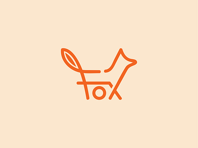 Fox animal logo brandign creative fox fox fox logo line art logo logo logo design logo mark simple logo word mark logo wordmark