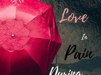 Love In Pain During Rain graphic design