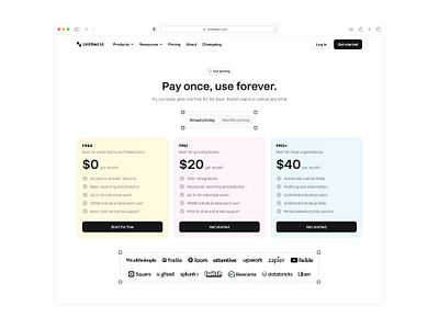 Pricing page — Untitled UI minimal web design pastel plans pricing cards pricing page pricing plans web design