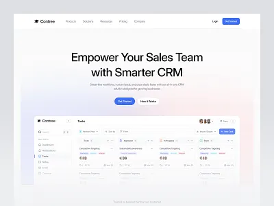 Contree - Landing Page crm design figma finance financial hero landing page ui ui kit ui8 unpixel web web design website