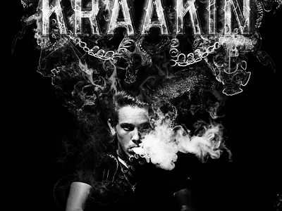 Kraakin Vape Concept poster advertising branding graphic design poster product vape