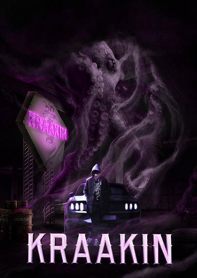 Kraakin Vape Concept poster advertisement graphic design illustration photo manipulation poster product art