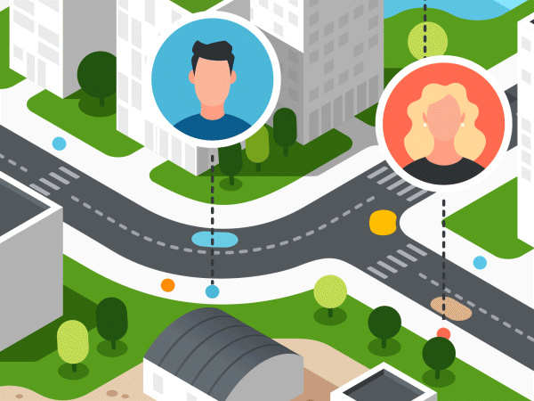 Smart city isometric animation. Made in Rive 3d animated animation app city data visualization flow illustration infographic infographic design isometric people riv rive smart town traffic vector web