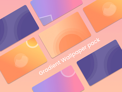 Gradient wallpaper pack animation branding graphic design motion graphics