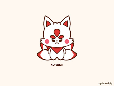 Su Sune chibi cute folklore gumi japanese kawaii kitsune yokai