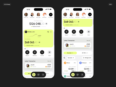 Seamless Crypto Wallet – Clean UI/UX app design graphic design ui ux