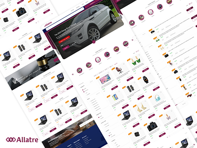 Auctions Website- Allatre✨ auctions e commerce ui website