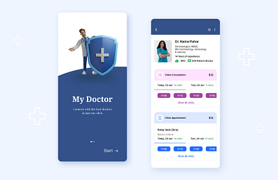 My Doctor UI 3d animation branding design graphic design illustration logo ui ux vector