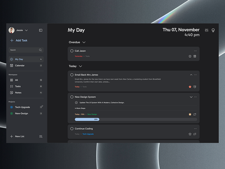 ToDo Scheduler App Darkmode by DK IT on Dribbble ToDo Scheduler App Darkmode by DK IT on Dribbble