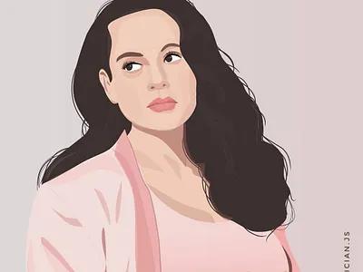 Kangana Ranaut actress art artist design designer designs illustration illustration art ipad minimal