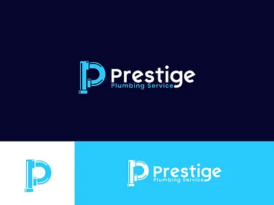 Prestige Plumbing Logo l Cleaning Logo 2021 trend abstract logo brand design brand identity branding cleaning company cleaning logo cleaning service home decor hvac logo design logo designer logotype minimalist logo modern logo oil and gas plumber plumber service plumbing typography