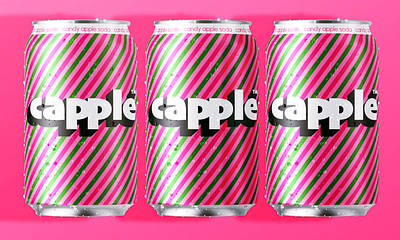 capple candy apple soda branding can candesign capple design drinkbranding energy drink logo logodesign typography