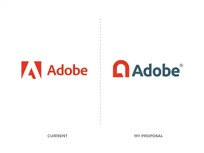 Adobe - Logo Redesign Concept. adobe adobe logo adobe logo redesign concept app icon branding clean conceptual logo creative logo design flat lettering logo logo design logo designer logo inspirations logotype minimal minimalist logo modern logo redesign