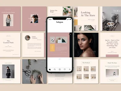 Instagram Carousel ESTHEA branding design content marketing digital agency editorial inspiration instagram banner instagram carousel instagram post instagram template layout design minimalist photography template design templates