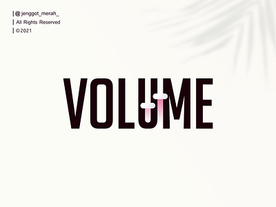 VOLUME logo design abstract audio business concept creative design element graphic icon identity letter line logo logotype modern symbol technology vector volume wordmark