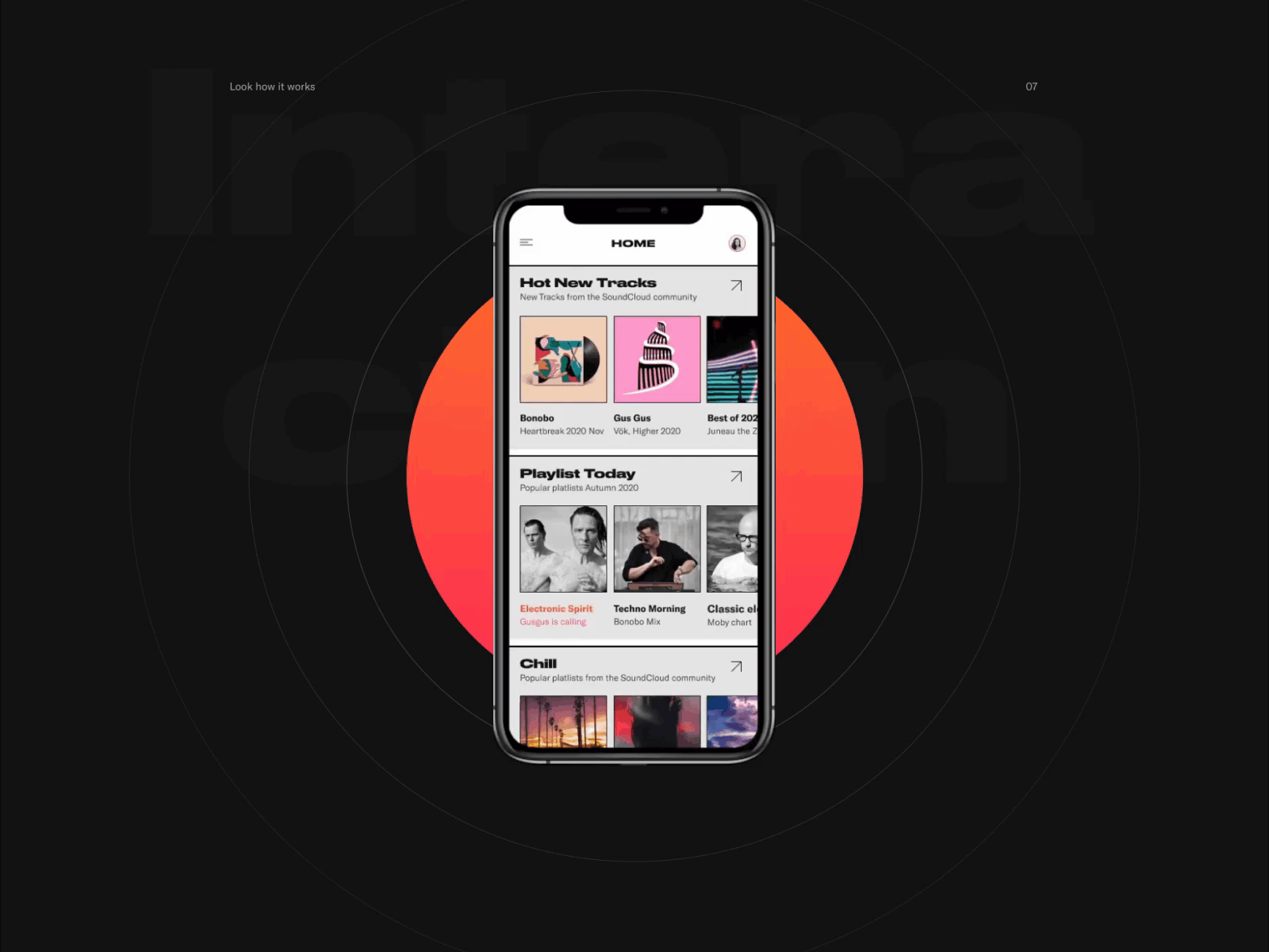 SoundCloud Redesign Mobile App UX/UI – 04 animation app concept design figma figmadesign interaction minimal mobile music product design redesign soundcloud swiss style typogaphy ui ux