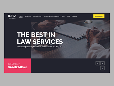 R M landing 2 corprate home page home page ui law web