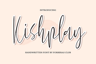 Kishplay | Handwritten Font abstract alphabet bouncy calligraphy condensed cricut design drawing font graphic design number text type face typeset