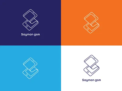 Sayman Gsm Logo branding design logo logo design logodesign logos logotype minimalism mobile mobile app ui vector vectors