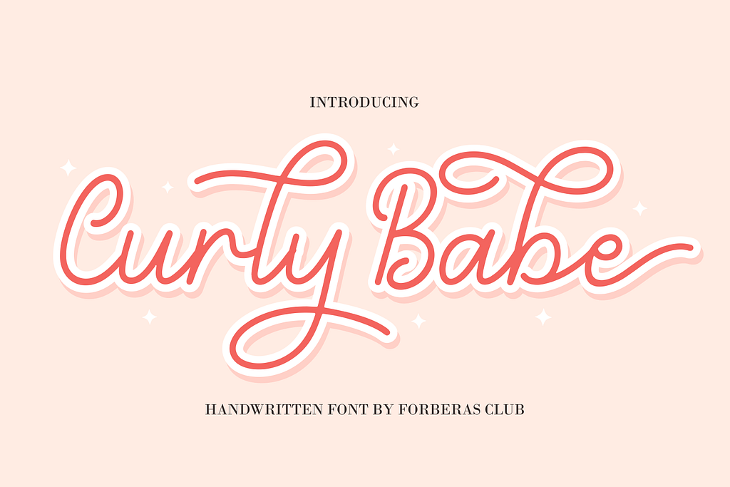 Curly Babe Handwritten Font By Gasforberas On Dribbble 