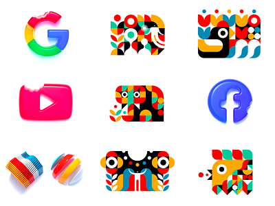 Best 9 shots (2020) 2020 3d abstract animal best 9 best 9 dribbble cute cute animal design facebook flat google graphic design graphic design logo icon logo logo design render shape vector