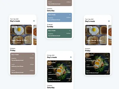 Meal Time app design icon iudesign mobile design mobile ui mobileappdesign typography ui ux