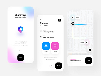 Riding app app app design application branding clean clean ui design flat ios minimal mobile app mobile design ride riding app route share ui design uiux ux ux design