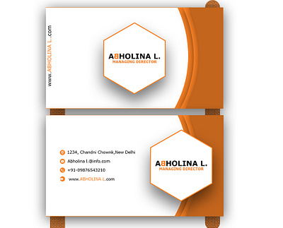 Business card_abholina brand design brand identity branding business card design