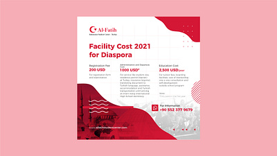 Poster Digital Al Fatih - Facility Cost 2021 for Diaspora branding design graphic design poster vector