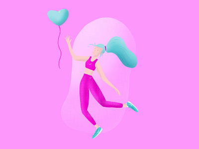 Letting go... balloon drawing facebook girl illustration illustrations instagram original people pink pop procreate procreateillustration procreatetbrushes sketching socialmedia tiktok